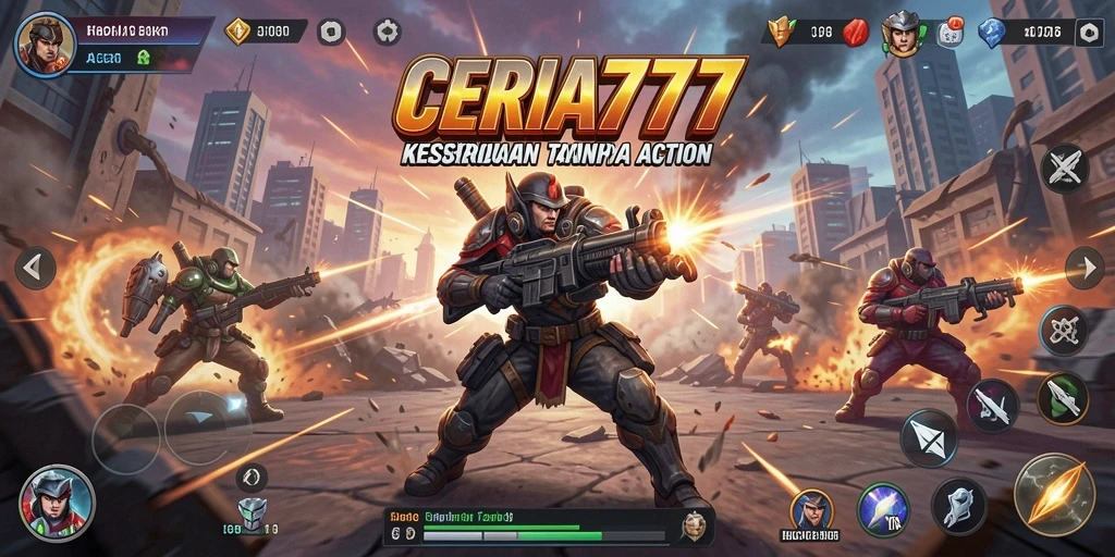 Screenshot CERIA777 menampilkan pertarungan dinamis yang mendebarkan.
