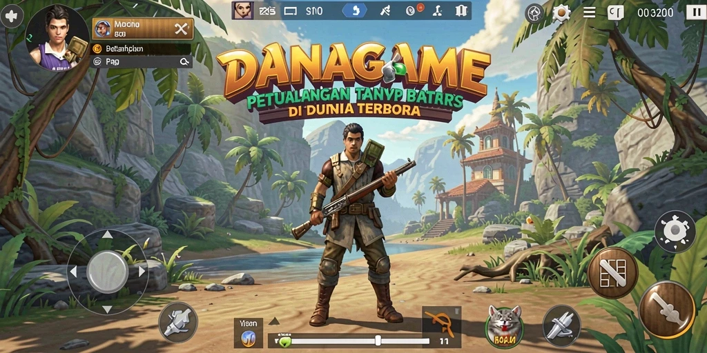 Tampilan gameplay menakjubkan dalam dunia Open World DANAGAME.