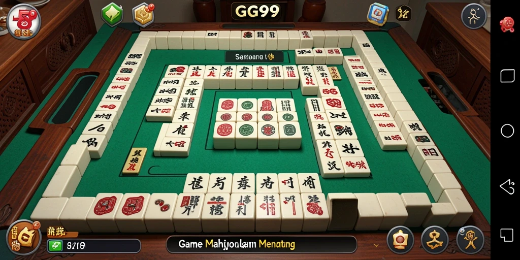 Screenshot gameplay GG99 menampilkan momen seru bermain Mahjong.