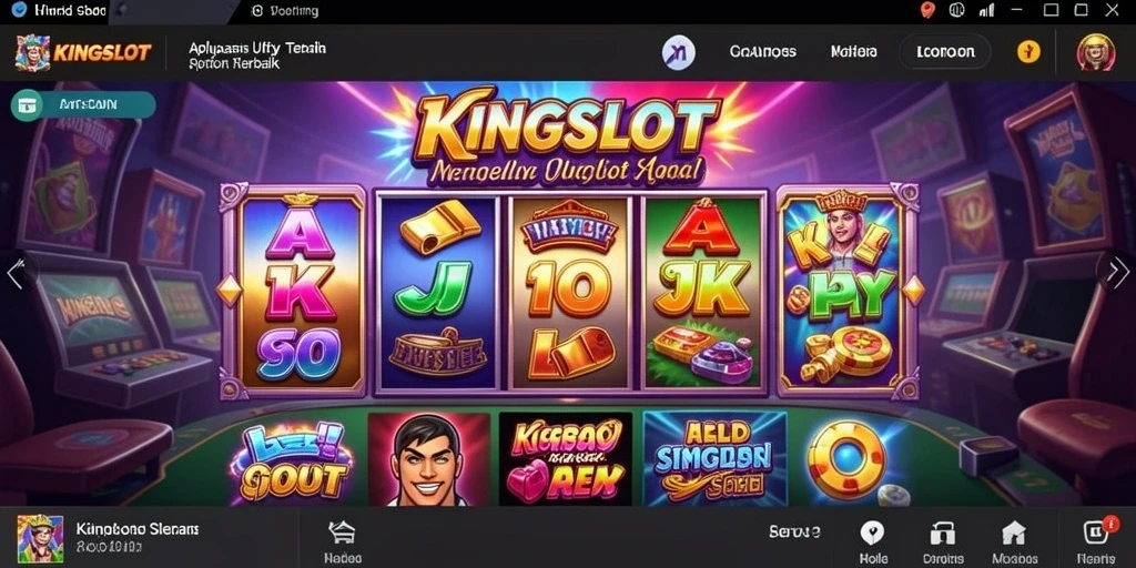 Tampilan antarmuka <strong>KINGSLOT</strong> yang intuitif dan informatif.