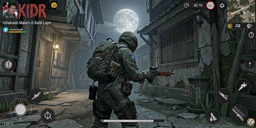 Gameplay menegangkan di OKIDR dengan suasana Horror yang mengerikan.