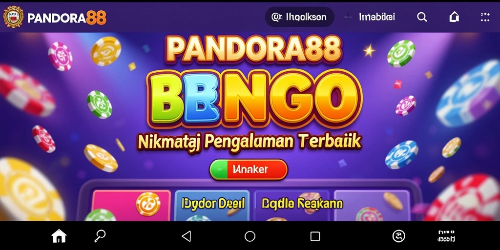 Tampilan gameplay Bingo dalam PANDORA88 yang seru dan menarik.