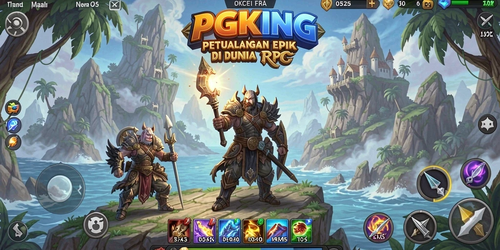 Screenshot PGKING menampilkan aksi pertarungan yang mendebarkan dan karakter yang kuat.