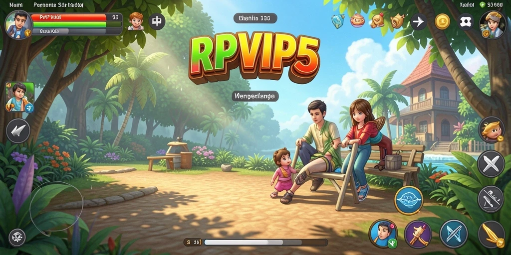 Tampilan gameplay RPVIP5 yang menghibur dan penuh warna.