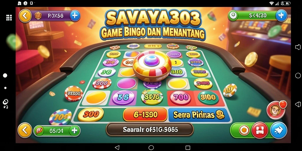Tampilan gameplay Bingo yang menarik dan interaktif.